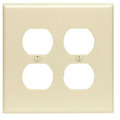 Leviton Wallplates Mid Nyl 2G Dup PJ82